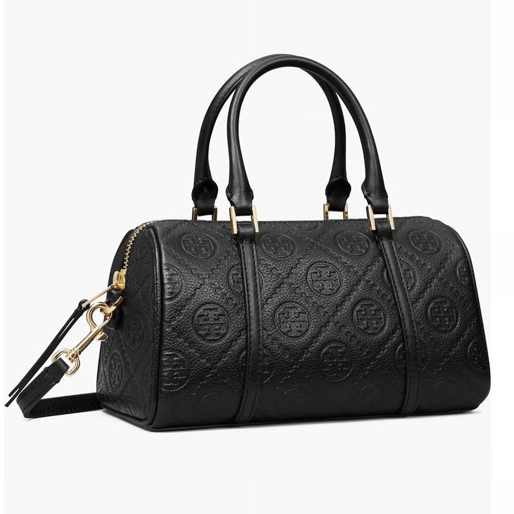Authentic‼️Tory Burch T Monogram Leather Petite Barrel Bag 164873 - Picture 12 of 12